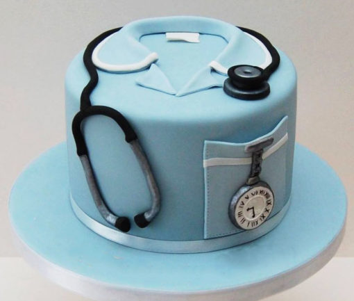 Blue Shirt Medical Cake