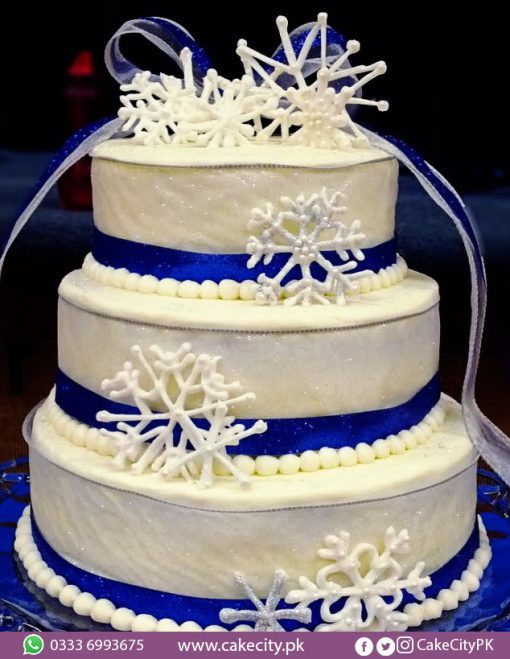 Snowflake Wedding Cake