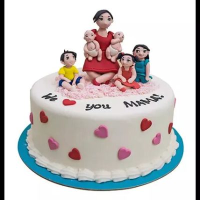 Love You Mom Designer Cake